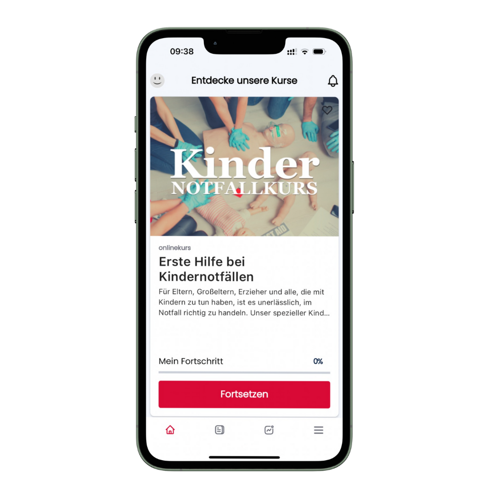 ErsteHilfeKurs App auf dem Smartphone